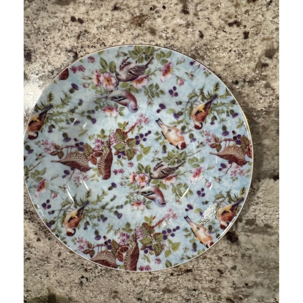 Mayfair Collection by Jay Bird and Floral Porcelain 8 Inch Salad Dessert Plate